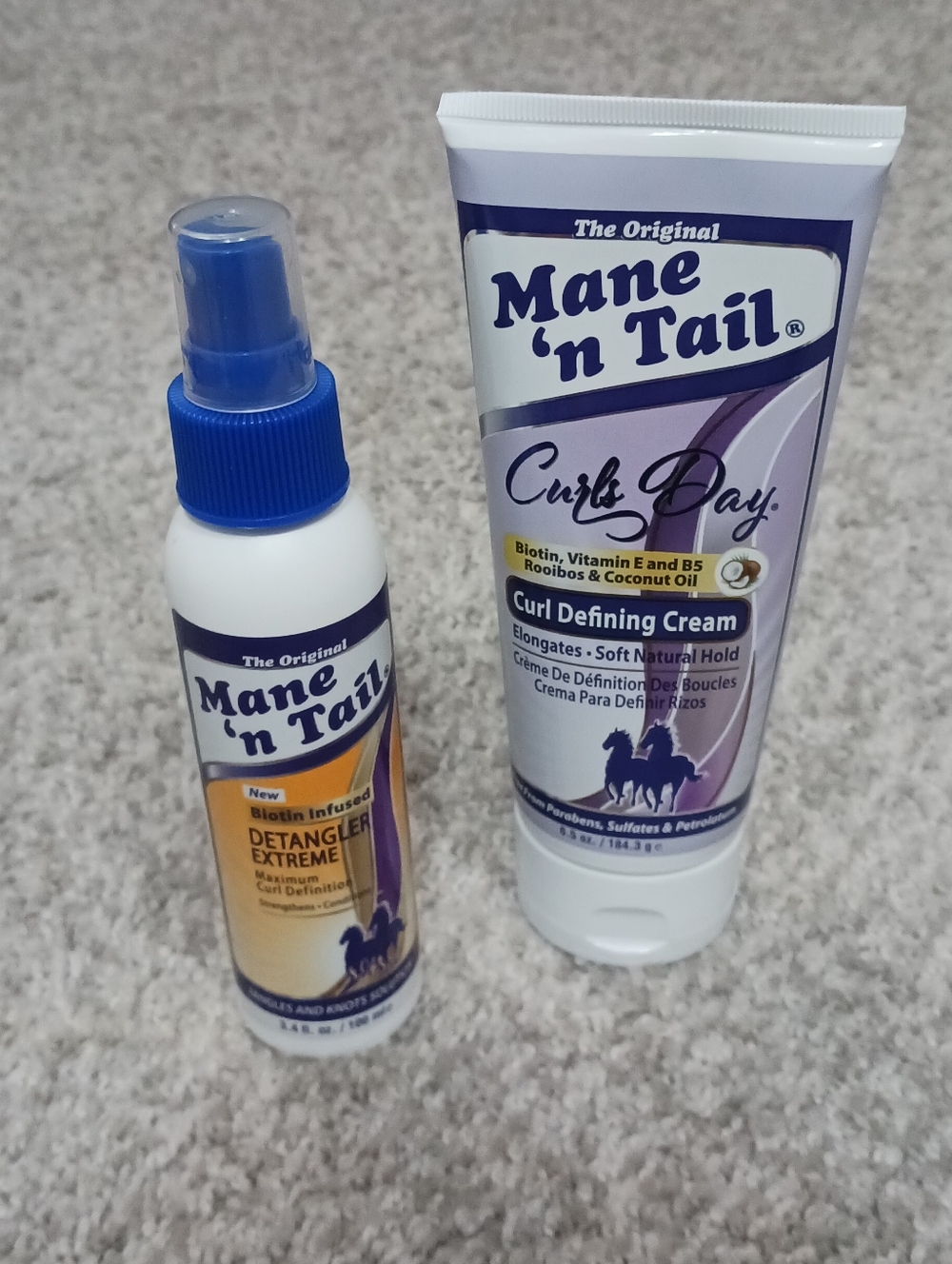 Mane 'n Tail Curl Defining Cream & Detangler Spray - NEW